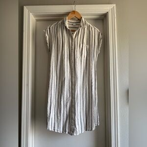 Old Navy Linen Blend Cuff Sleeve Women’s Dress Size Small